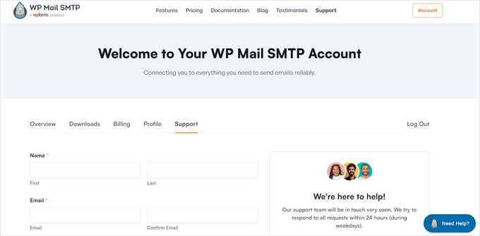 Soumettre un ticket de support pour votre site Web ou votre blog